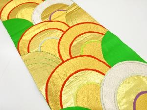 アンティーク　青海波模様織り出し袋帯(材料)